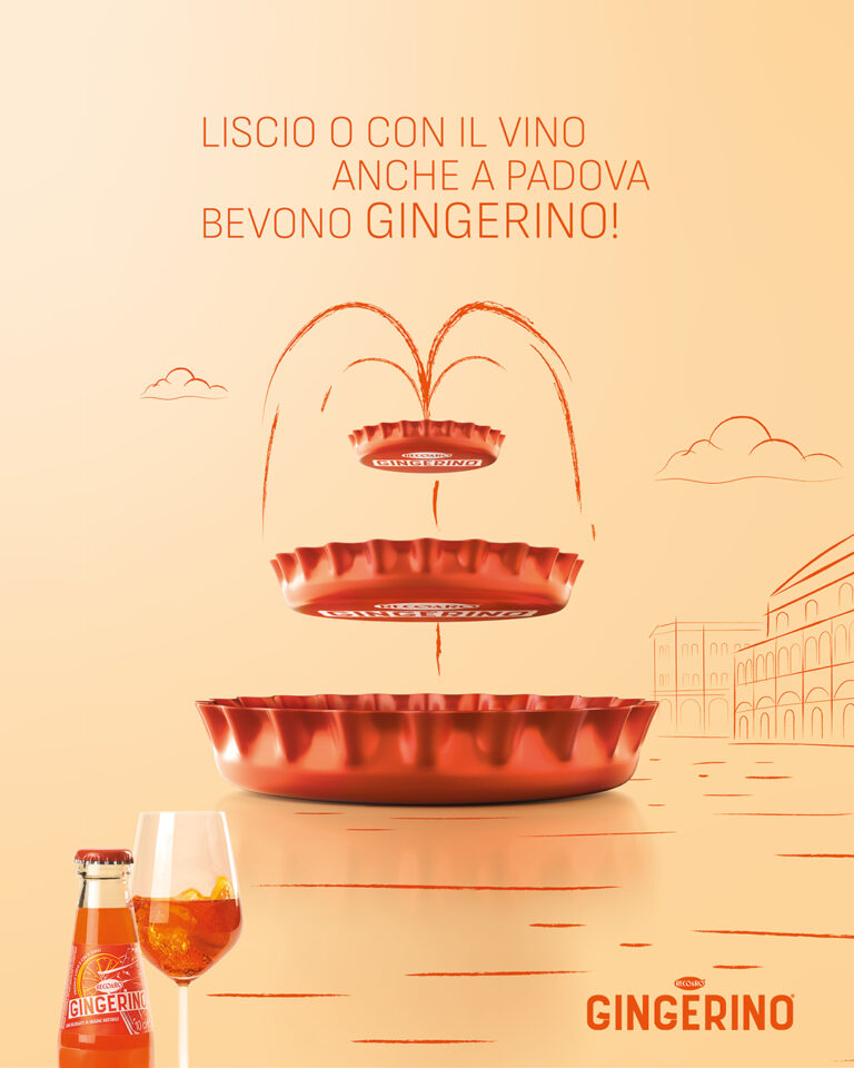“Straight or with wine in Triveneto they drink Gingerino” Sanpellegrino and Armando Testa together for the new Gingerino campaign. 