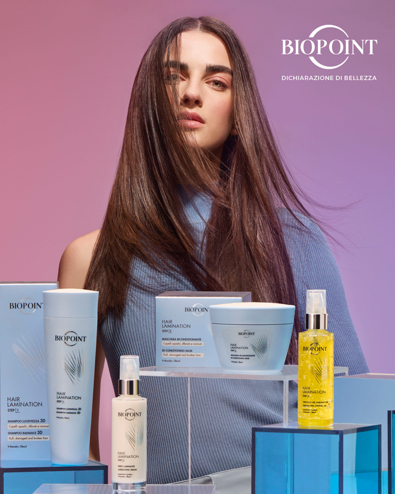 New brightness for your hair with Biopoint Hair Lamination and InTesta.
