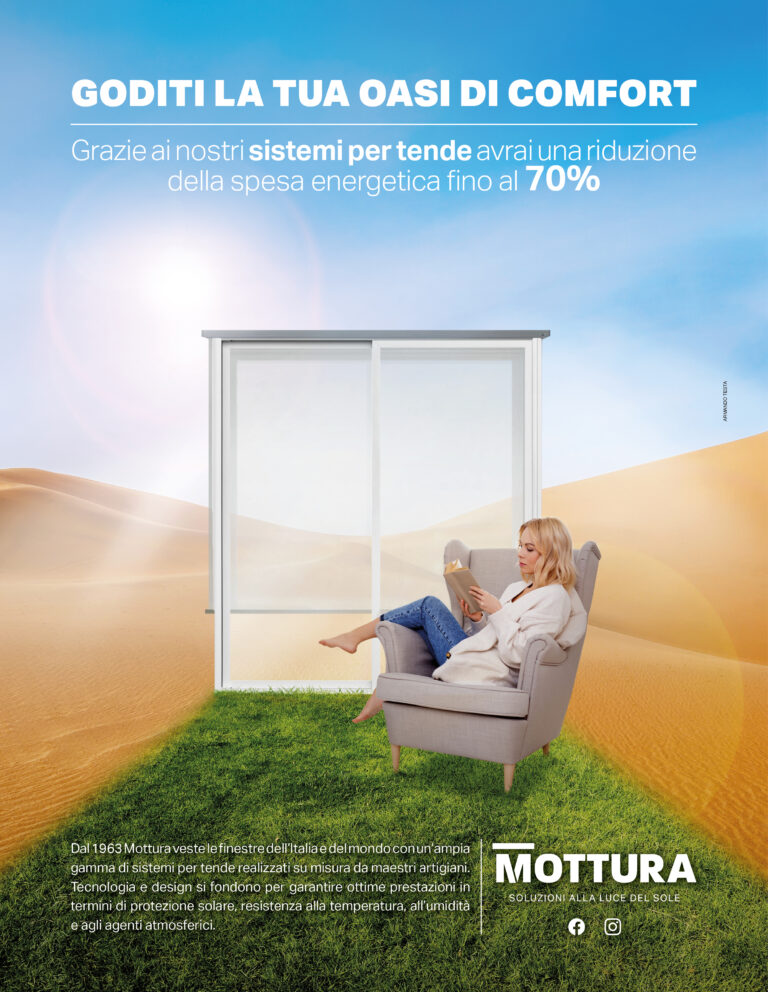 Mottura, the Italian company that has been a trendsetter (“TENDEnza”) for 60 years with Armando Testa